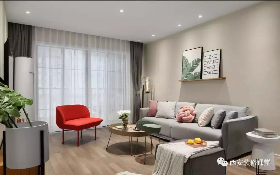 简单电视墙加柜子,沙发墙隔板