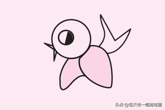 春天树木开花燕子蜜蜂飞来简笔画,简笔画燕子教程幼儿园