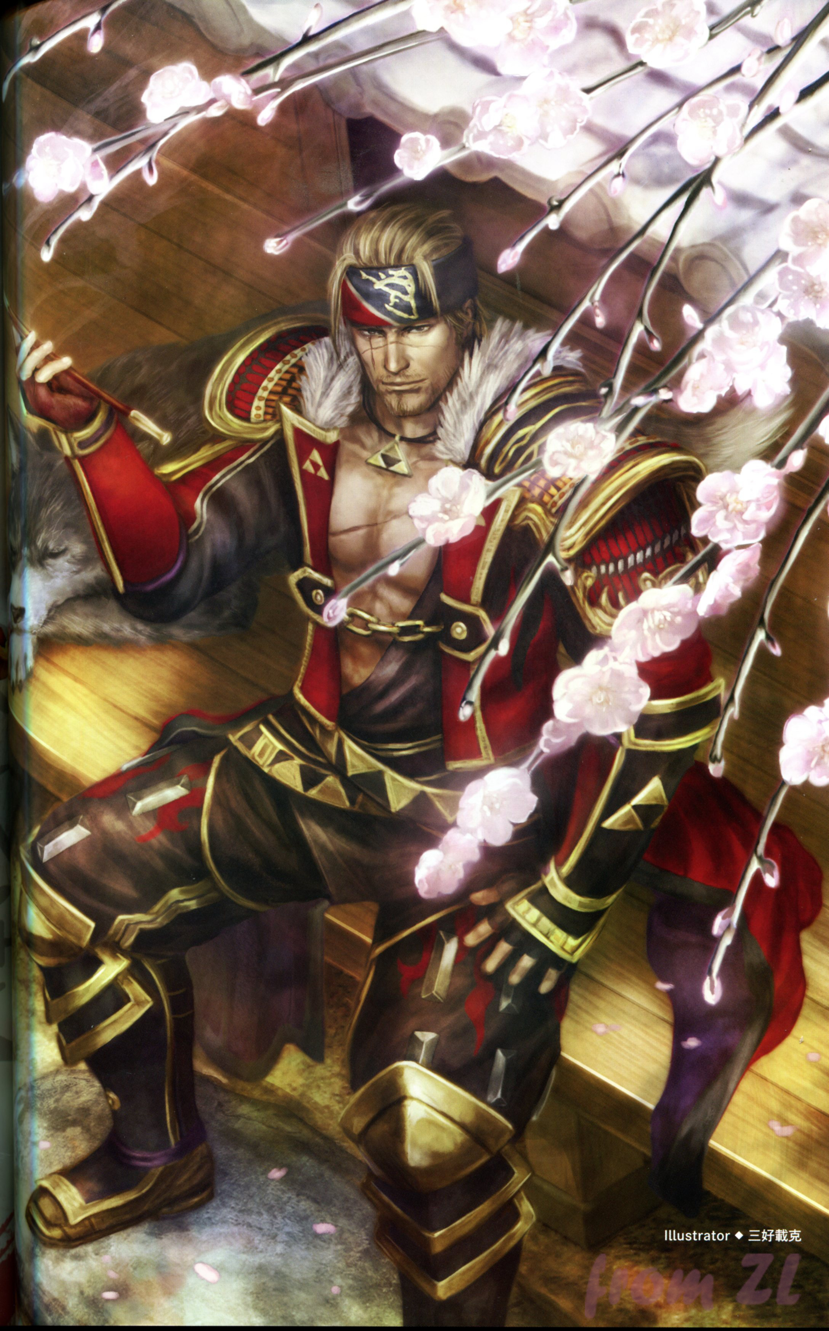 战国无双4设定角色原画集，神无双极意55名武将CG插画壁纸欣赏