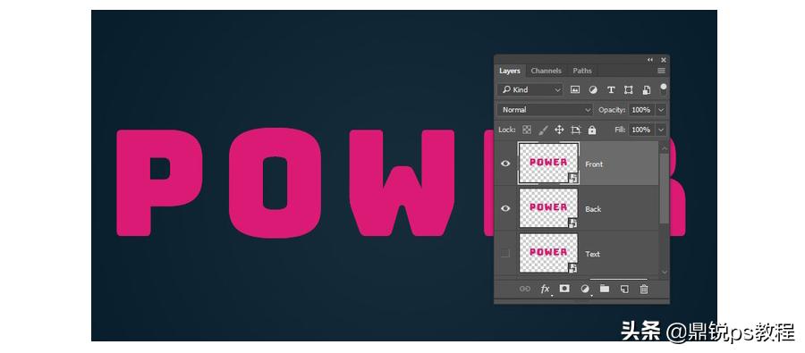 夜晚字体发光效果ps,字体ps发光