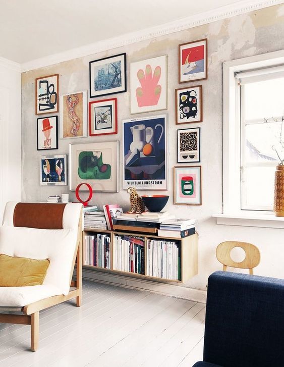 这才叫背景墙,摆放式照片墙