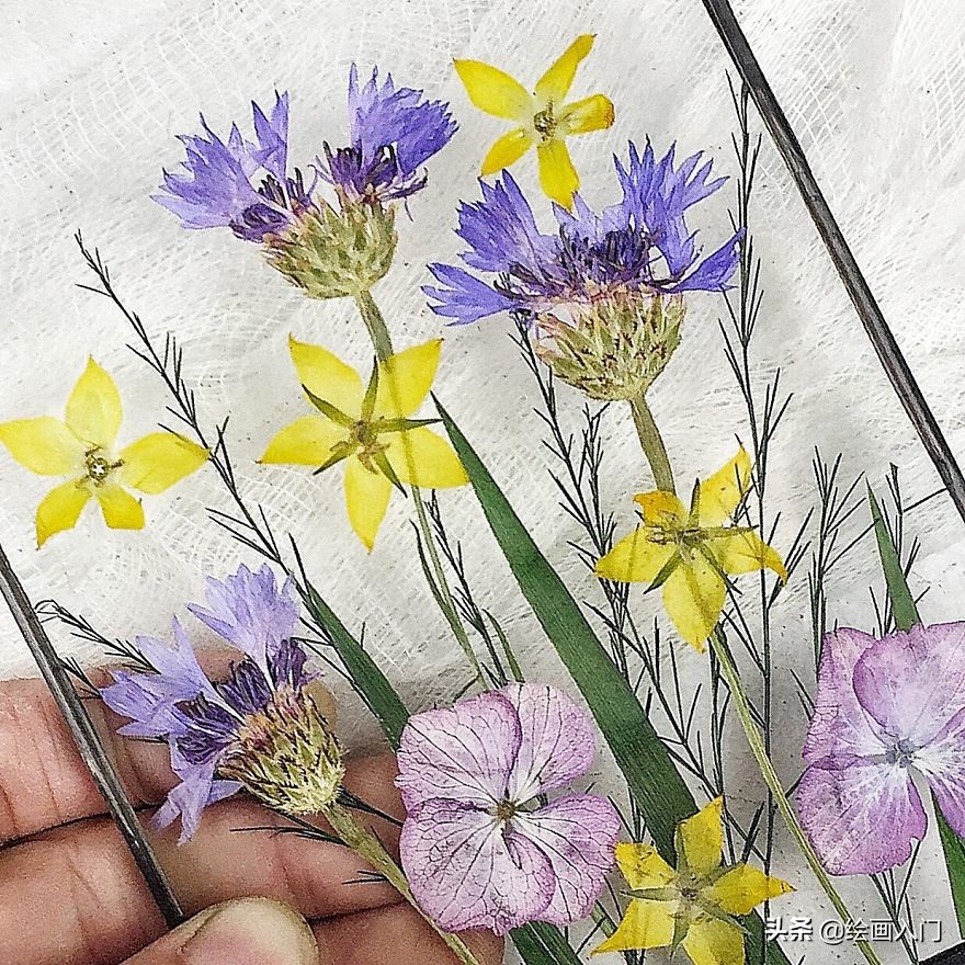 墙壁仿真花装饰创意,玻璃鲜花