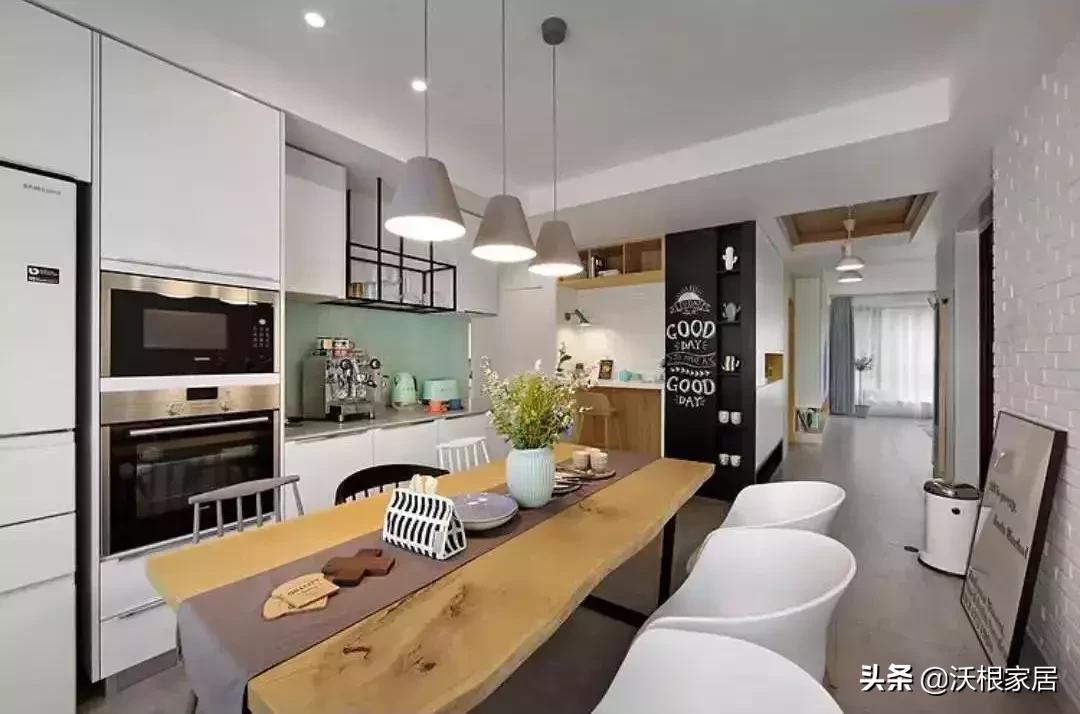 120平方三室一厅房子北欧风格,北欧风婚房布置效果图大全