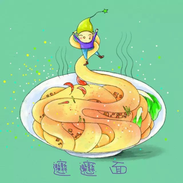 日本插画师的美食插画手绘图片,适合临摹的美食插画