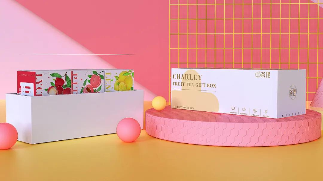 袋装茶包装设计图,水果茶怎么结合中式风格包装