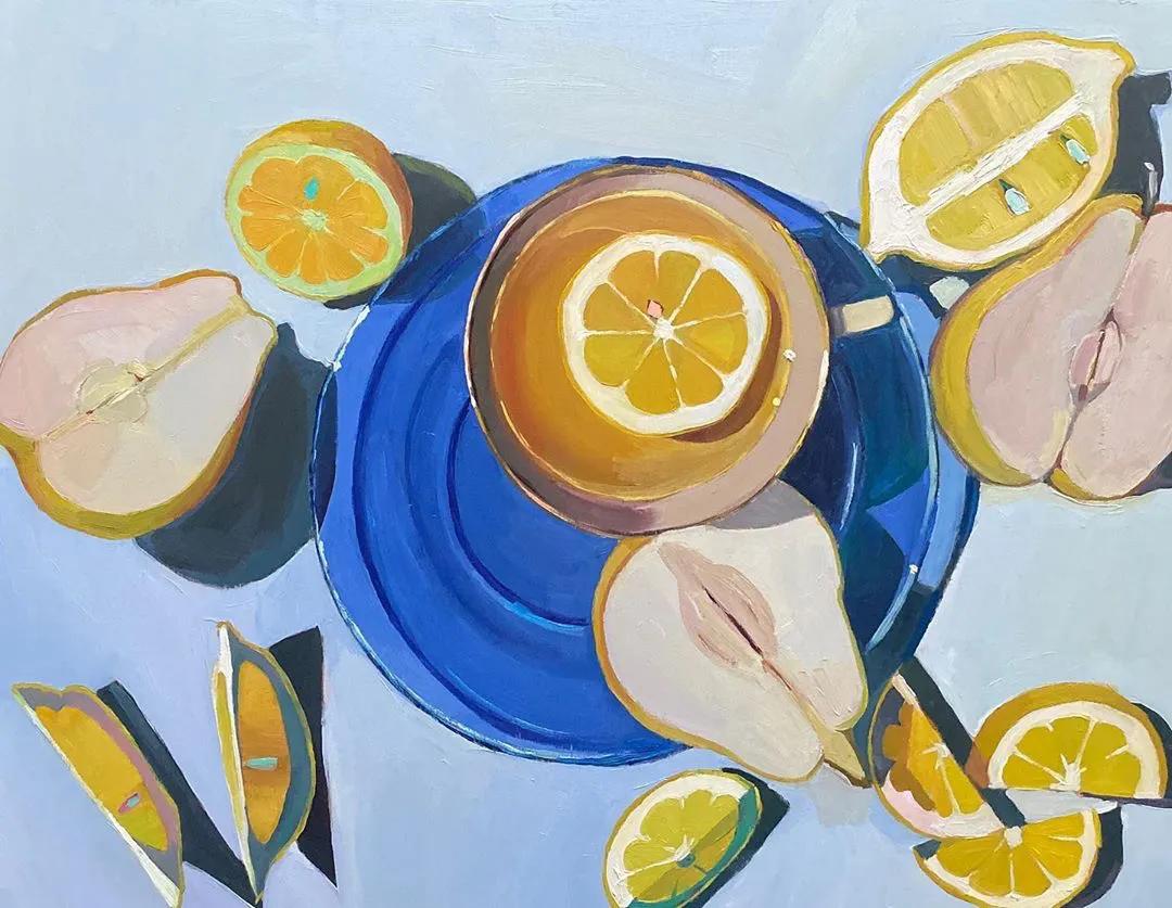 充满光感，秀色可餐的水果绘画