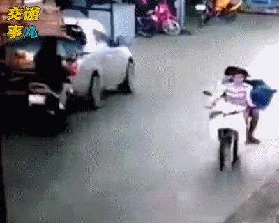 一组动图安全事故,一张图警示你被碰瓷