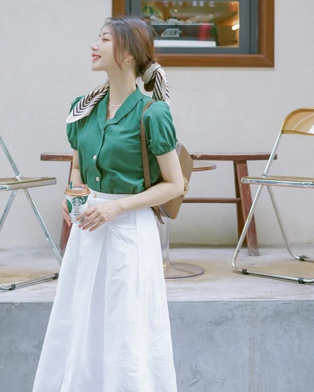 夏天小个子穿搭150显高,适合小个子穿的简约衣服穿搭