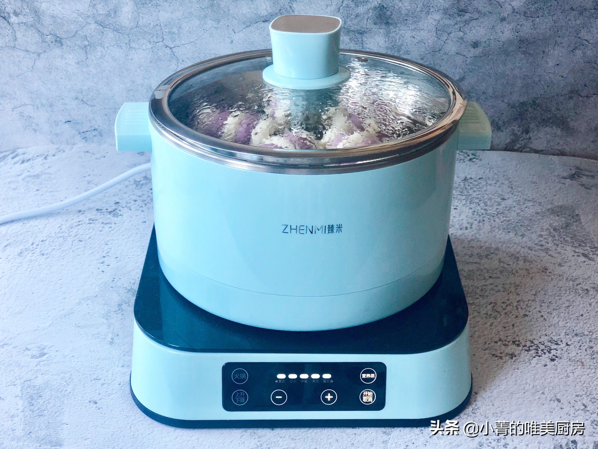 双色紫薯火腿肠馒头,双色热狗馒头