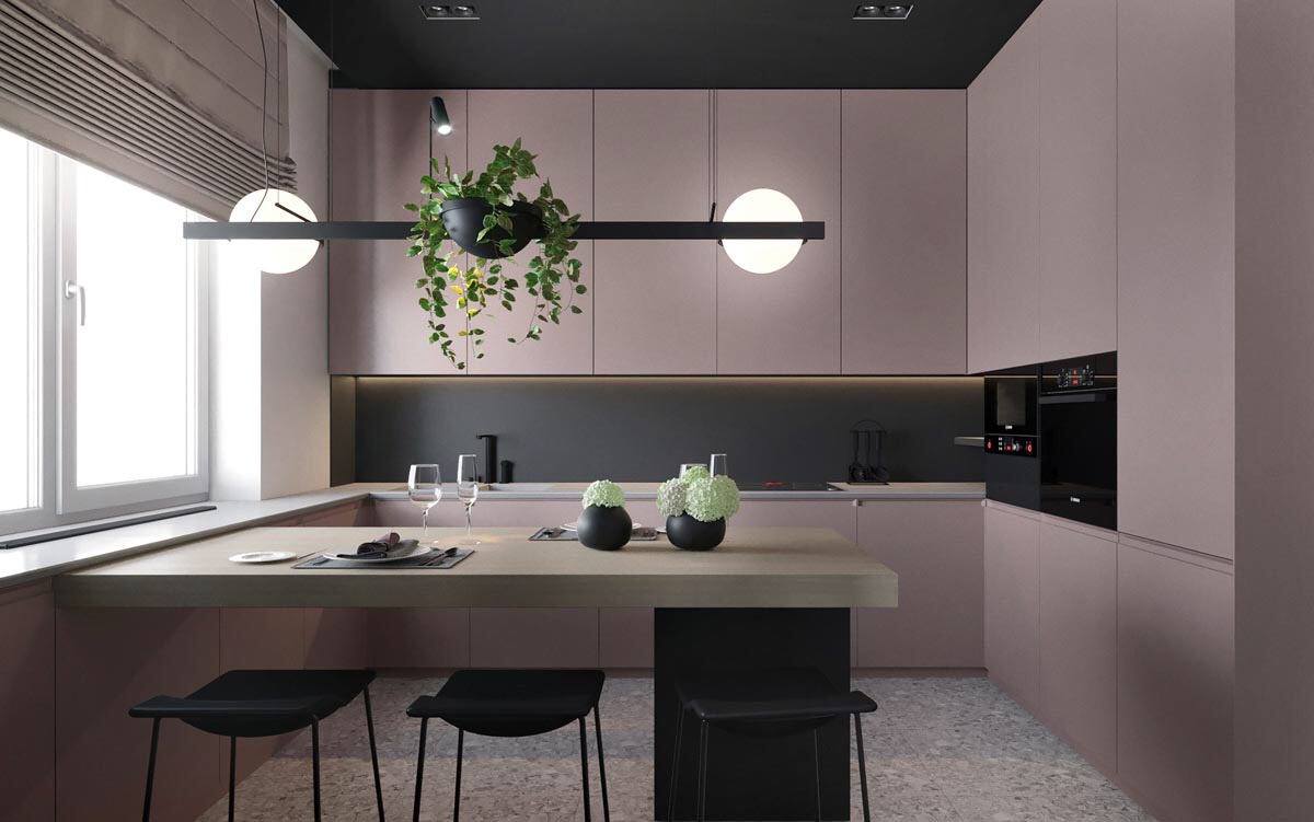 简约现代装修风格灰色系搭配绿植,现代简约风装修颜色搭配