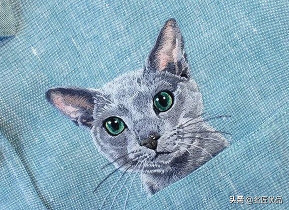 猫咪手工创意画,猫咪刺绣制作方法