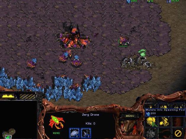 暴雪为什么不显示星际争霸,星际争霸为什么只攻击一个单位