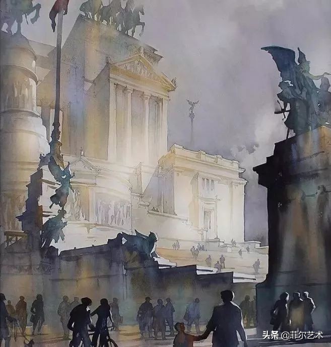 水彩意境图片欣赏,水彩颜色丰富