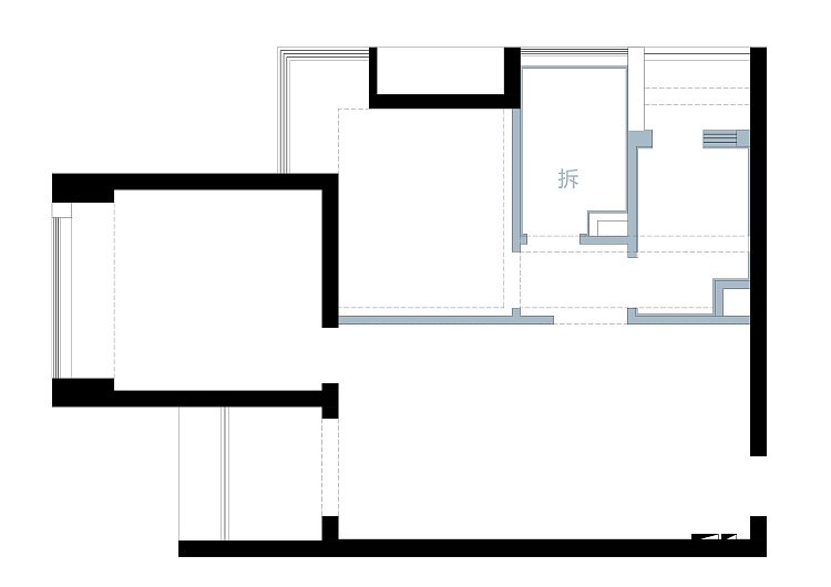 不走寻常路不坐寻常凳,客厅摆放餐桌椅效果图南北通透