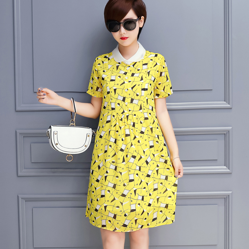 大码胖mm显瘦百搭连衣裙,显瘦遮肉120斤到220斤连衣裙夏季