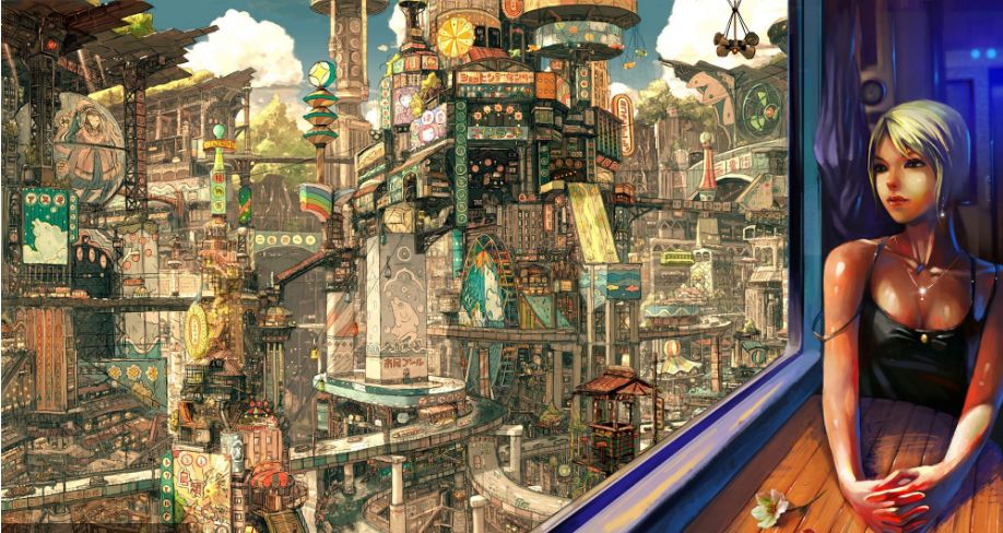 蒸汽朋克风创意美术,蒸汽朋克幻想风格