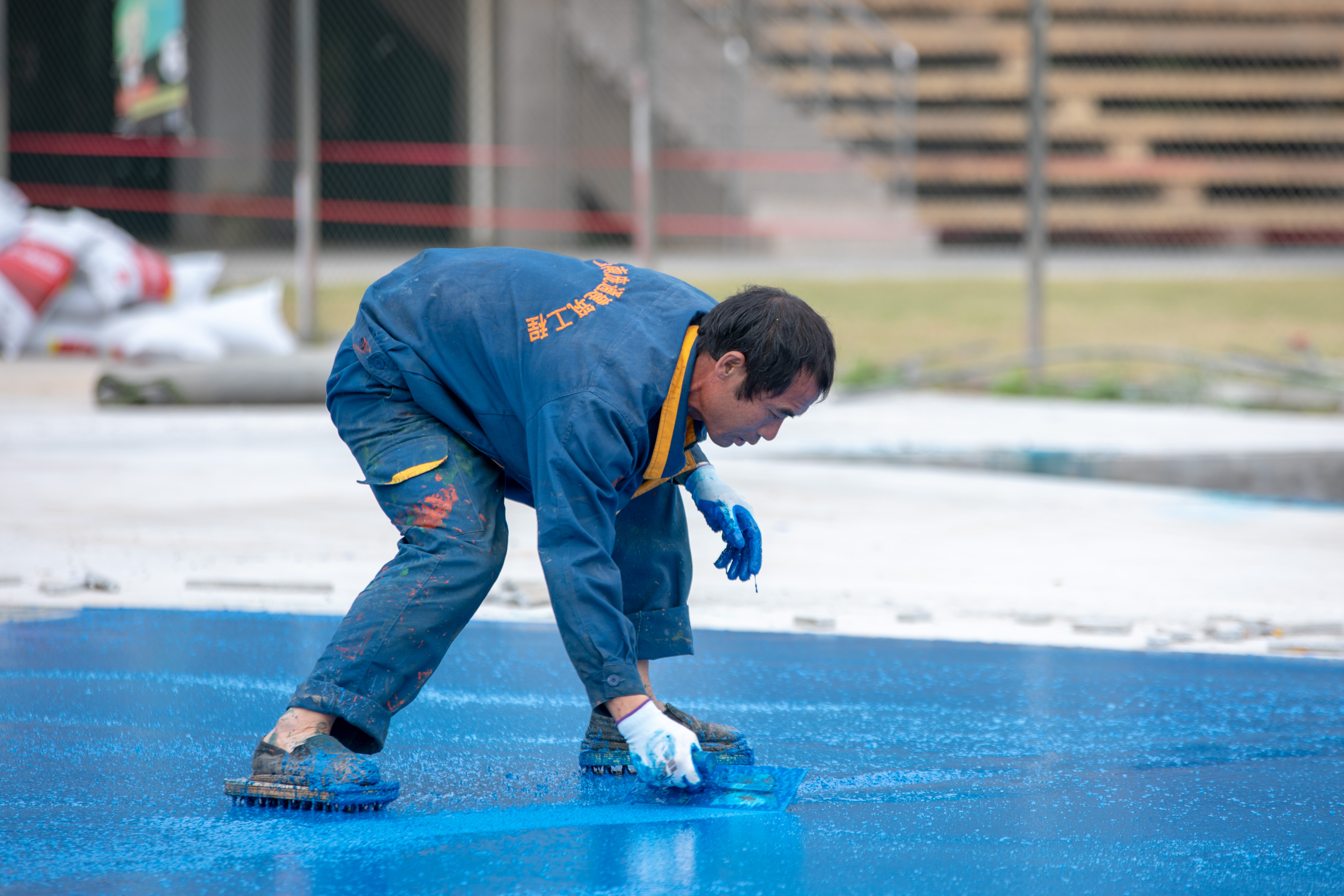 晋江彩虹跑道,晋江蓝色跑道