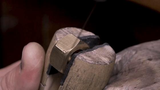 螺丝做钻戒,用螺母制作一个钻戒