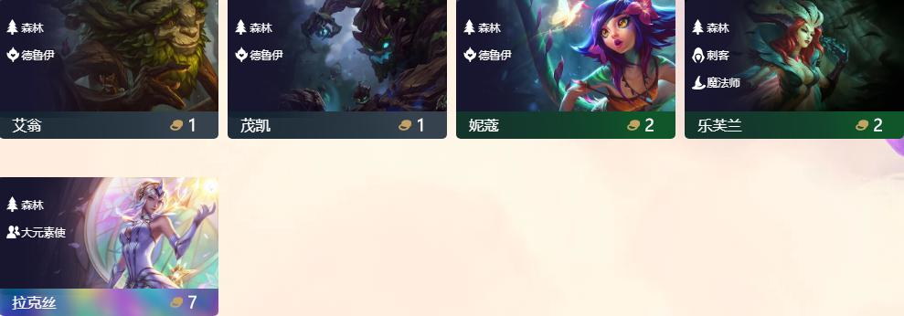 LOL：云顶新赛季元素崛起英雄分析拉克丝成万金油