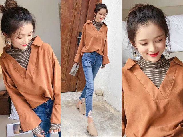 18岁青年夏长袖衬衣,高领衬衣怎么穿