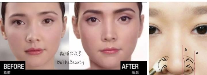 鼻梁很塌怎么画修容,塌鼻子大鼻头怎么画鼻影