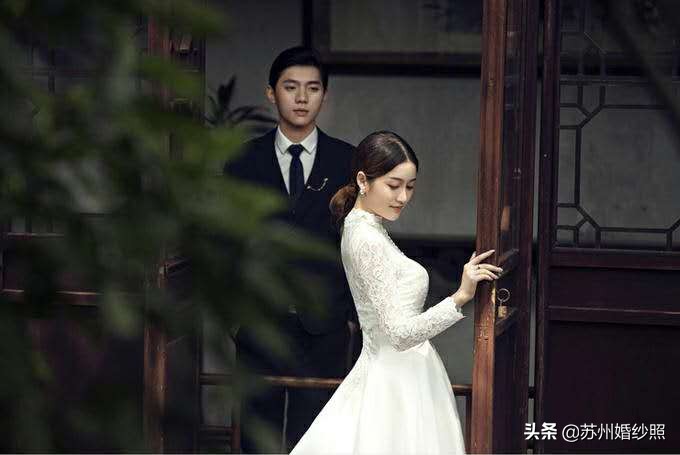 苏州园林拍摄新中式婚纱照,苏州园林风格婚纱照