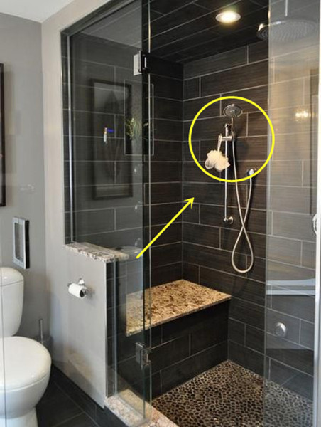 不需要玻璃隔断的淋浴房隔断案例,极简淋浴房隔断玻璃顶部怎么固定