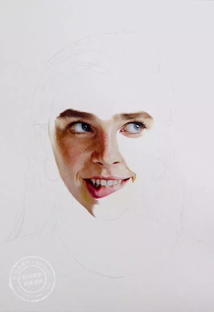 惊艳的彩铅画兔子,惊艳唯美的彩铅画