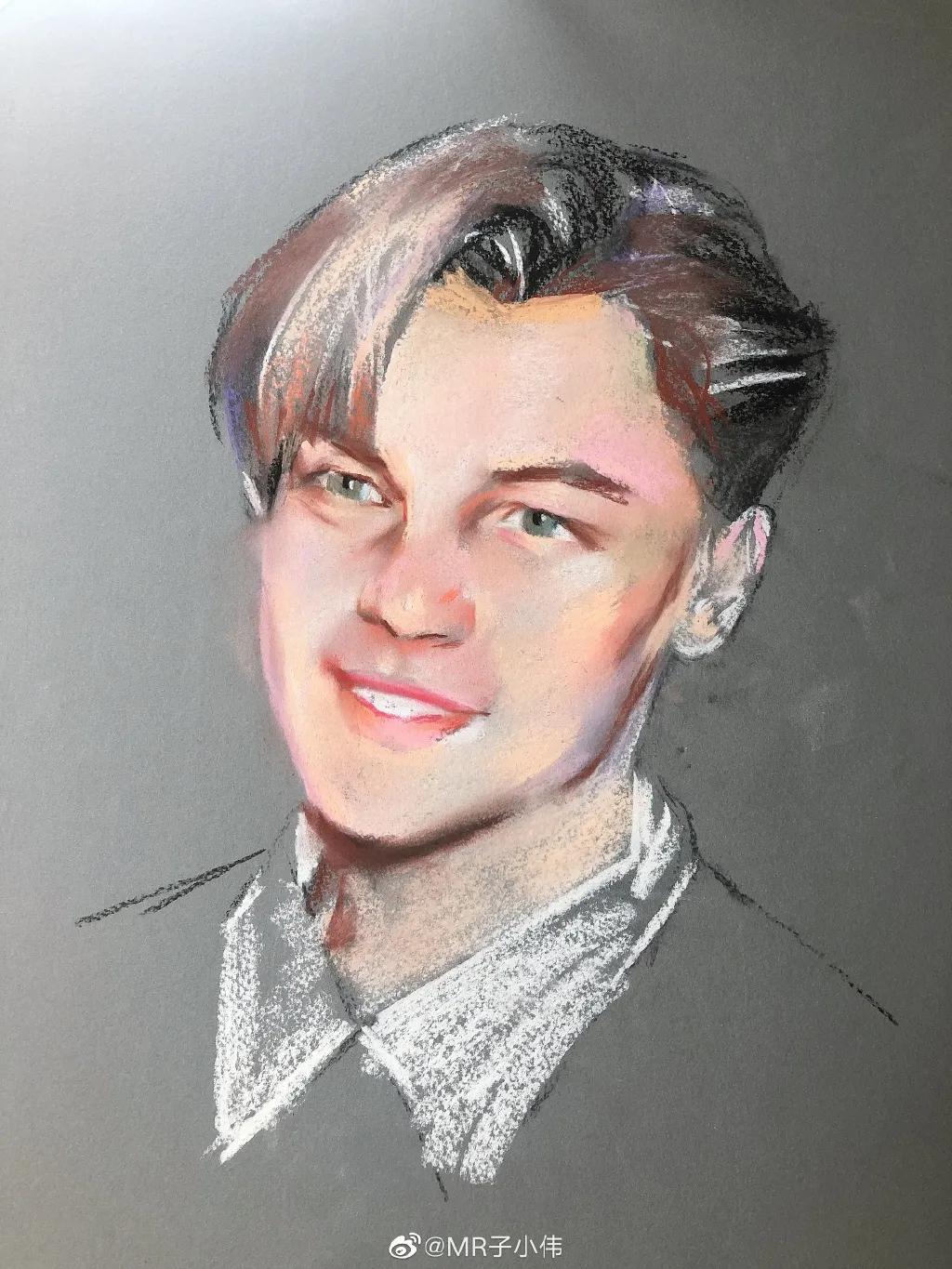 厉害了！他用一支铅笔把明星画了多个，如肖战、蔡徐坤、迪丽热巴