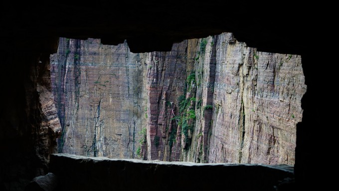 小游万仙山体验郭亮绝壁长廊,万仙山郭亮村景区瀑布介绍