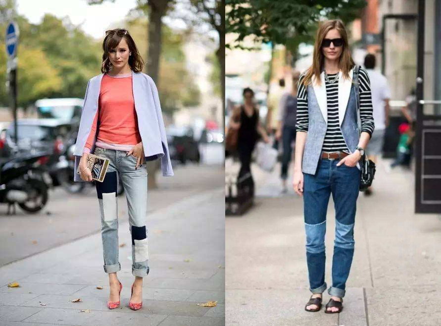 刚到广州夏天的库存“补丁”牛仔裤,都挺好的,休闲又有型!