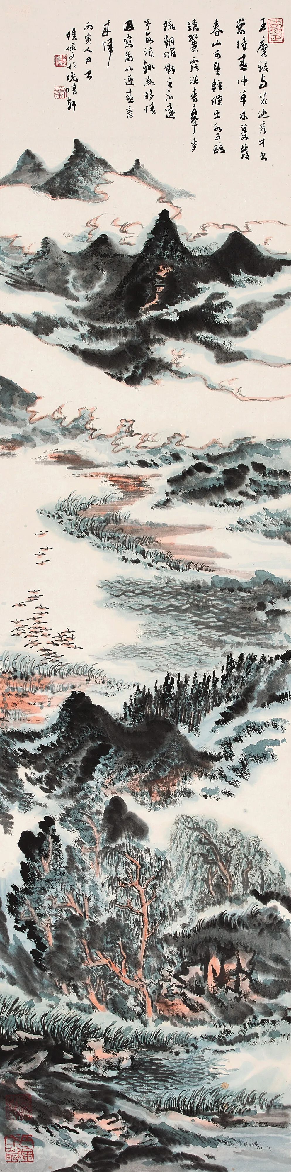 中国嘉德2020秋拍傅抱石萧萧,傅抱石大涤草堂图以1.38亿元成交