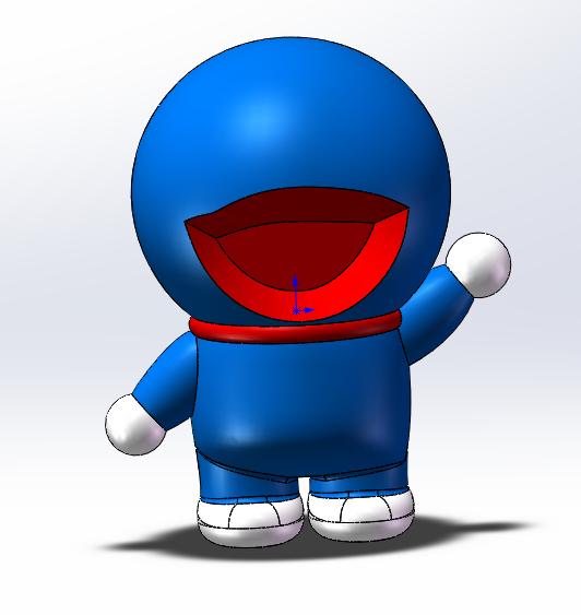 哆啦a梦3d建模教程solidworks,3d建模制作哆啦a梦地图