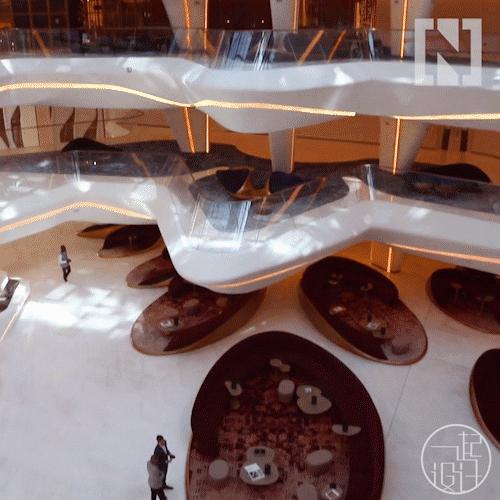 扎哈设计的迪拜酒店,扎哈迪拜综合体图片