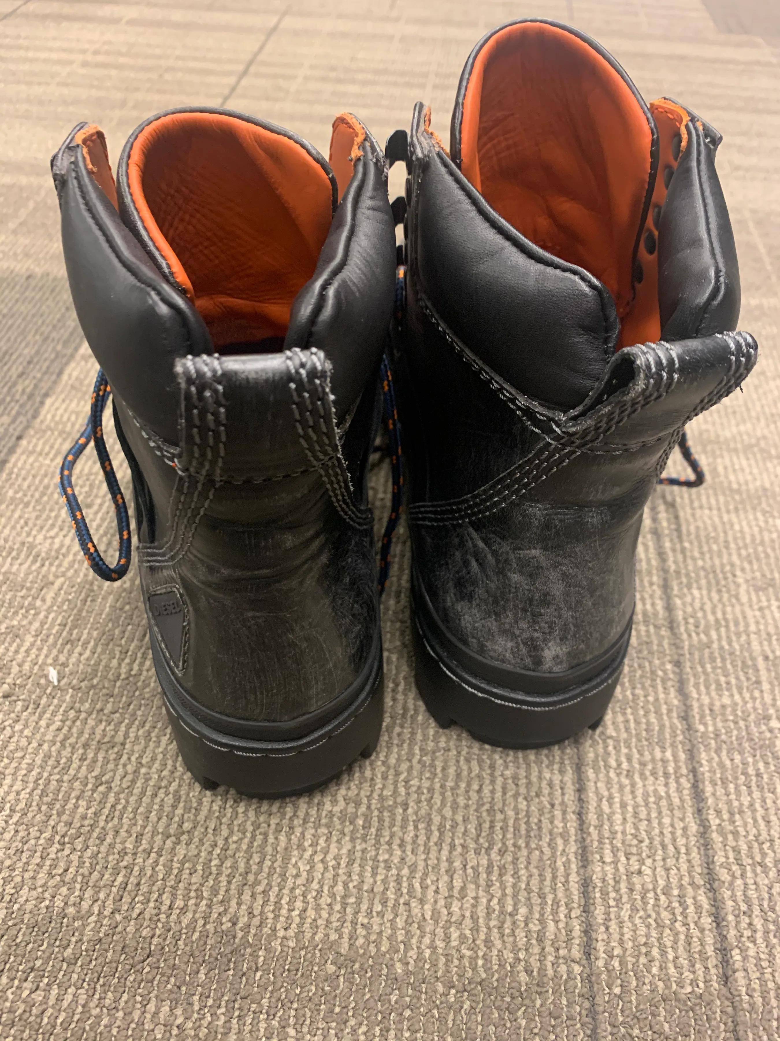 种草潮鞋男,马丁靴男款diesel