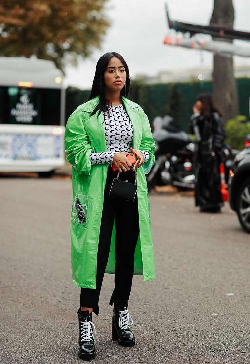 冬季穿大衣太好看了时髦又高级,冬天穿的好看的皮大衣