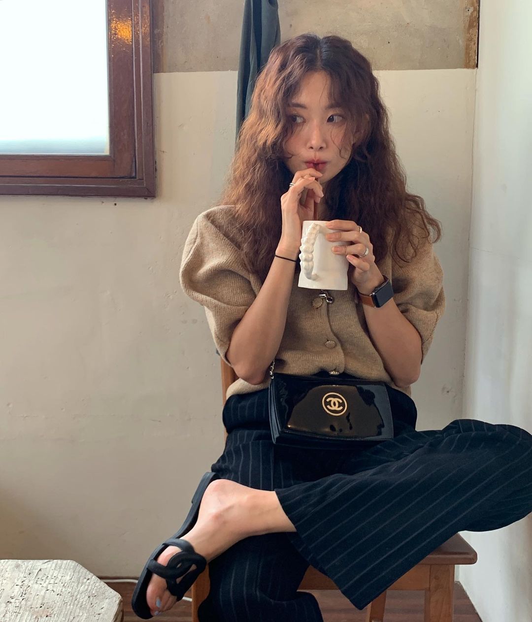 韩式减龄蓬松烫中短发羊毛卷,法式烫中短发羊毛卷