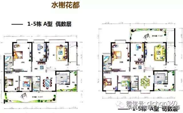 板房和塔楼利用率,干货教你怎么看户型的楼层平面图