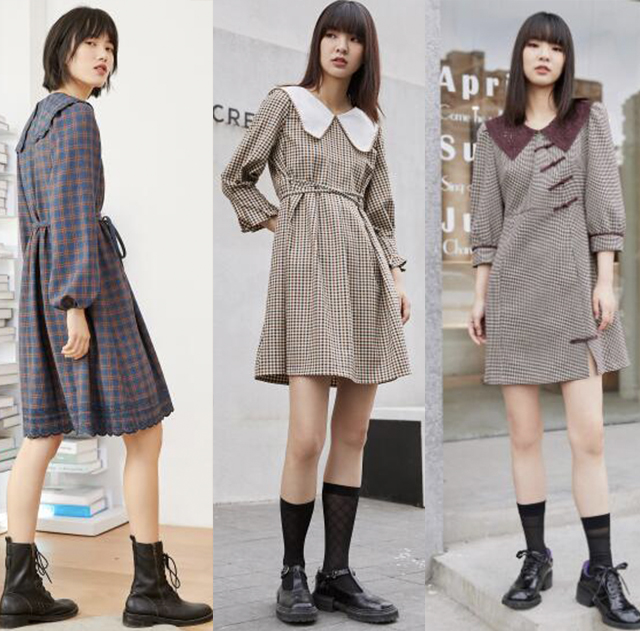 冬日穿搭内搭推荐女,冬日内搭连衣裙平价推荐