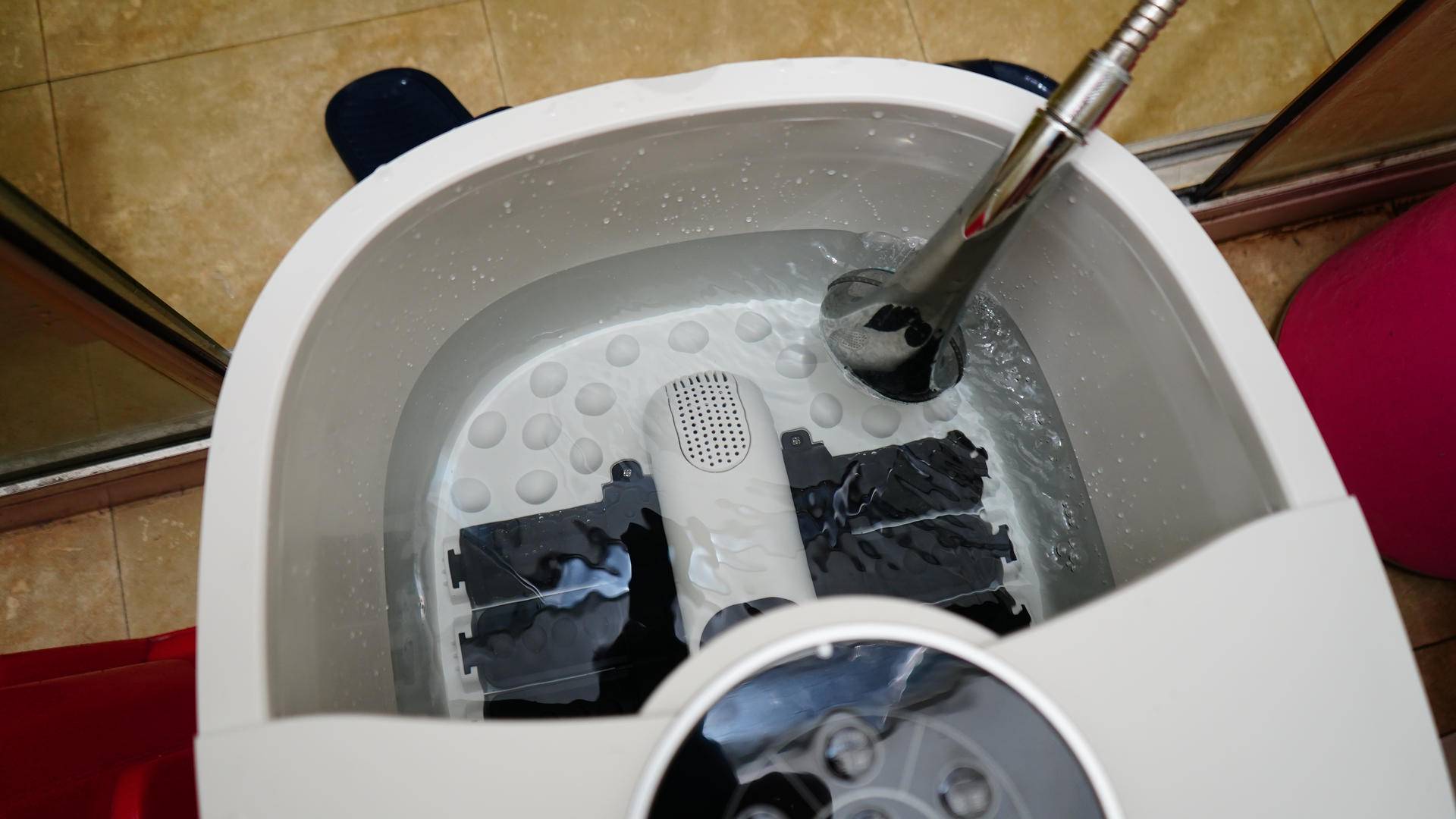 电动泡脚足浴盆,蓓慈全自动按摩洗脚盆