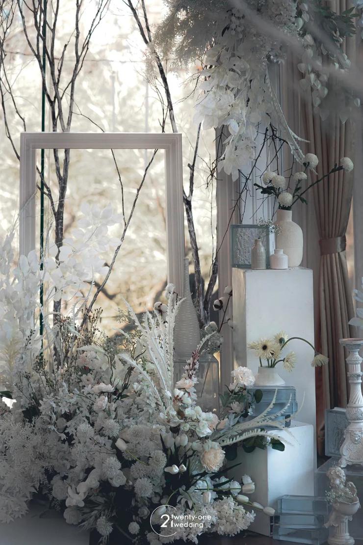 干净通透的婚礼照片,法式婚礼主题推荐简约