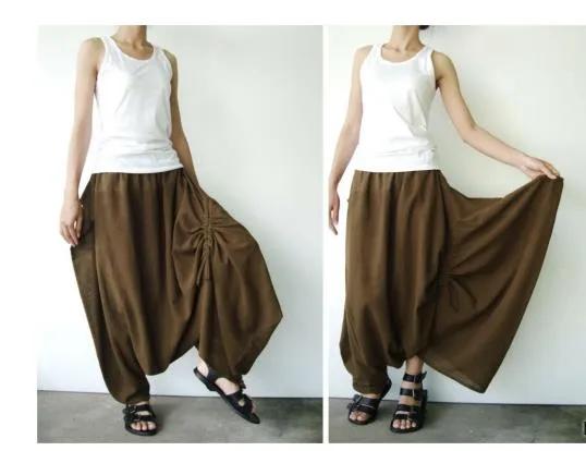 洋气封裆裤织法,洋气高级感裤法棍裤