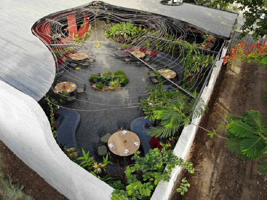 小资情调的花园餐厅,花园餐厅很美