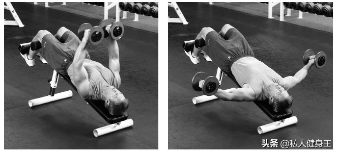 左边圆形胸肌右边方形胸肌,初学者胸肌锻炼方法图解