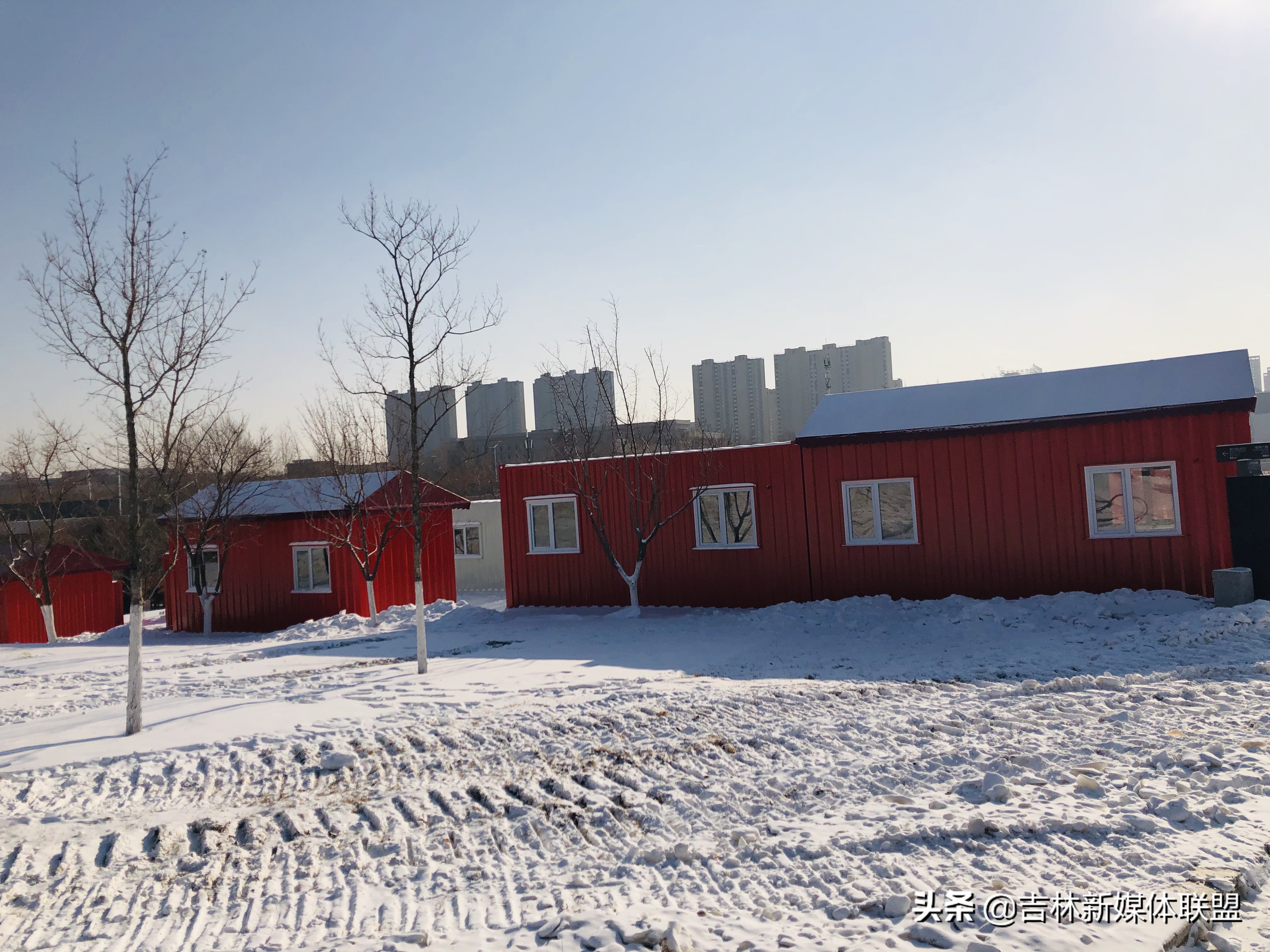 雕塑园夜晚,雕塑公园冰雪梦工厂