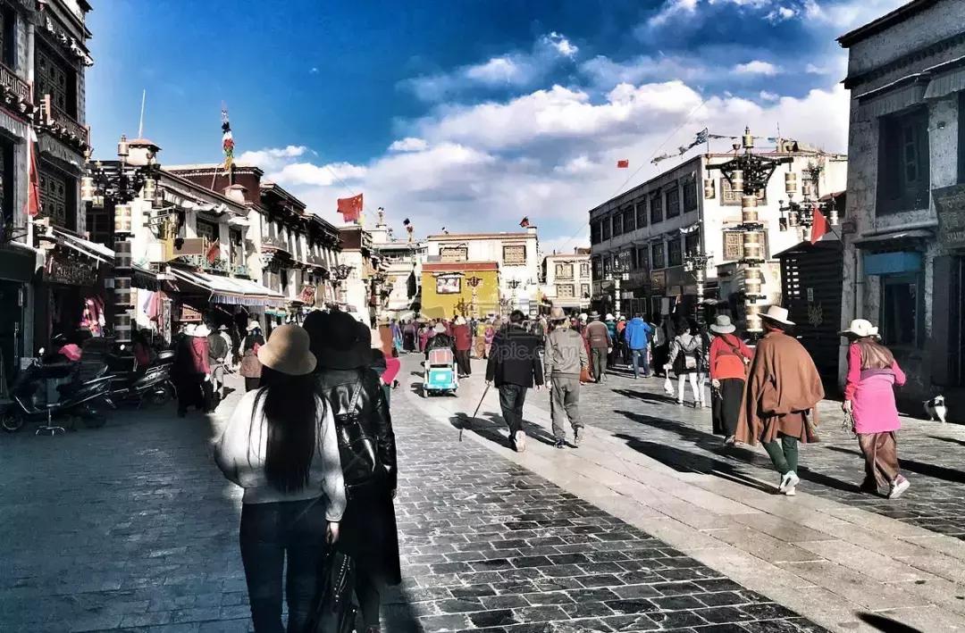 拉萨八廓街地图,八廓街和转经道