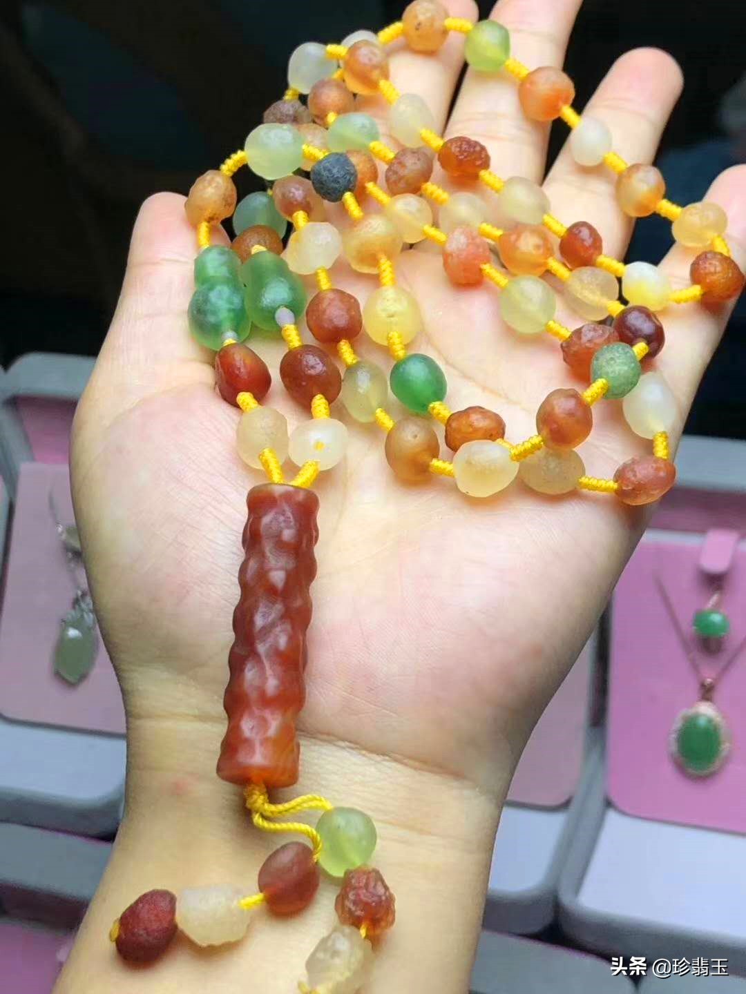 戈壁七彩玛瑙,戈壁石七彩碧玉