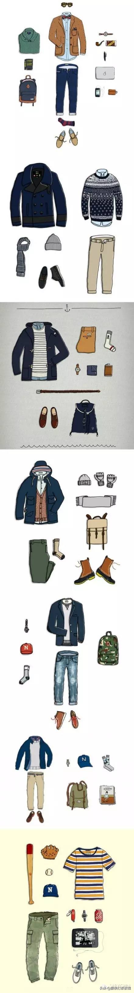 时尚穿搭手绘服装设计,纯手绘服装搭配设计稿