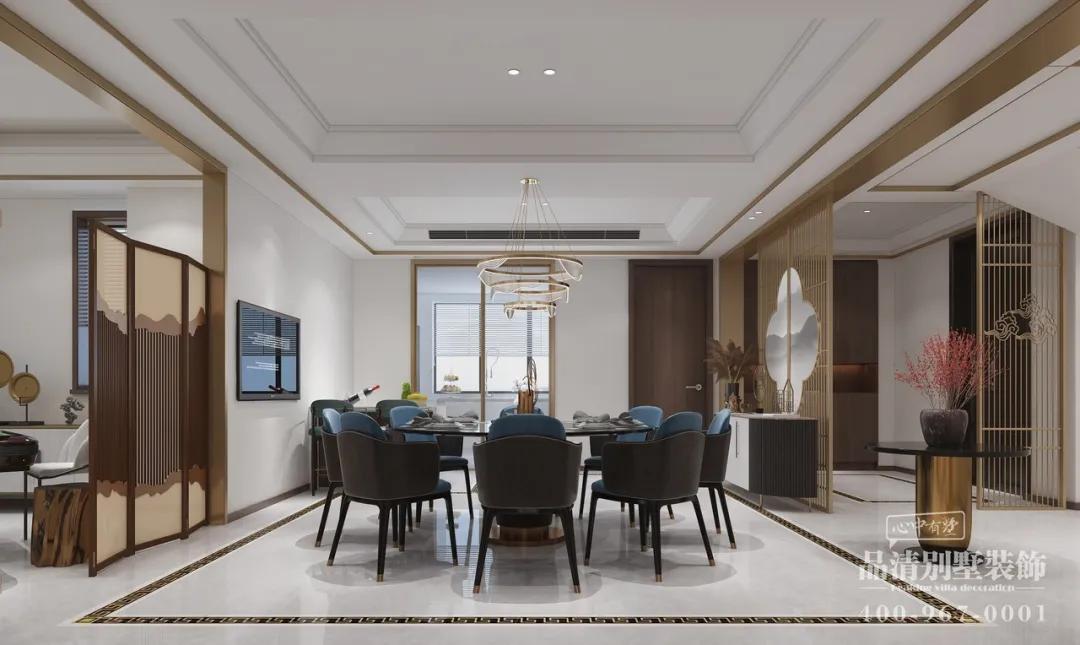 常州别墅装饰｜350㎡新中式守护内心的那一寸的宁静