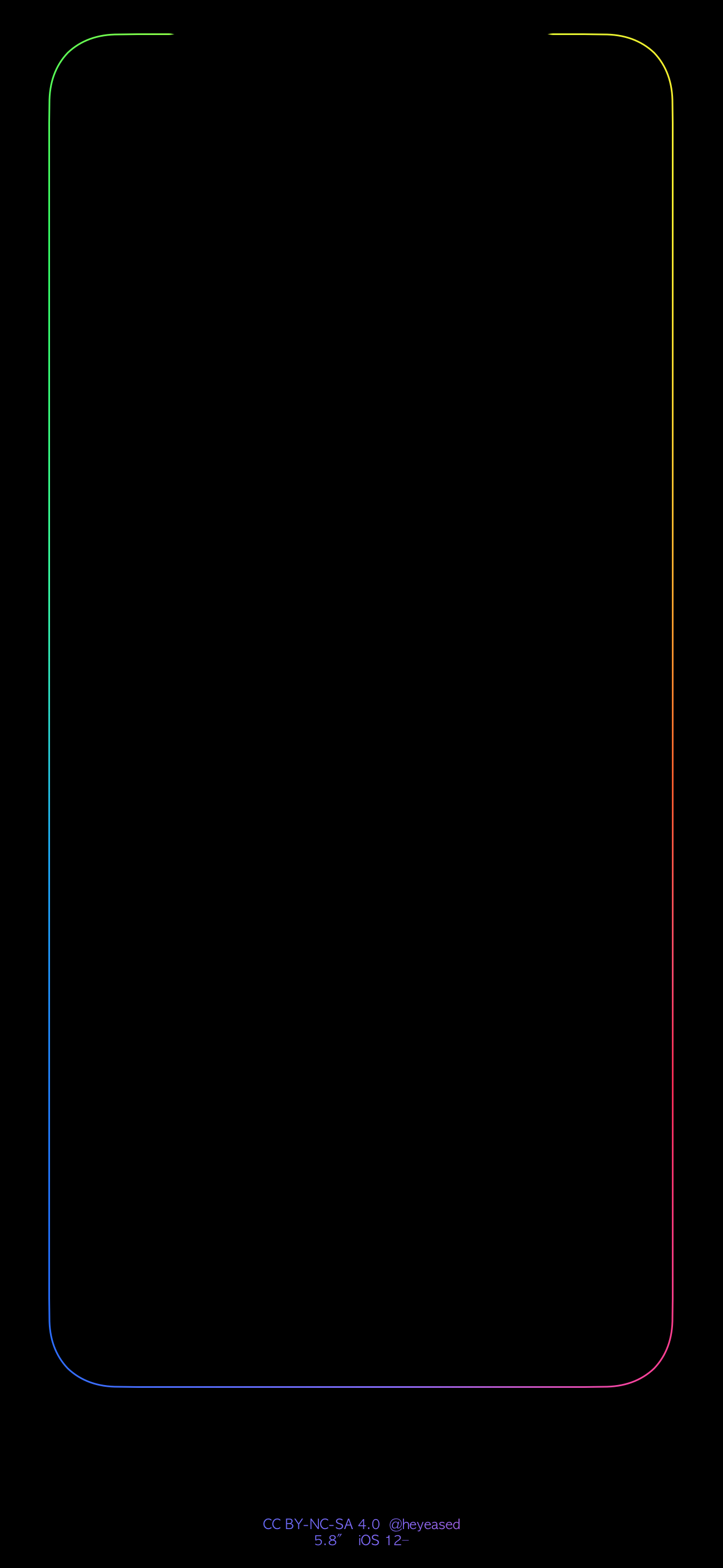 苹果12彩色边框壁纸,苹果手机壁纸主屏幕和锁屏套图